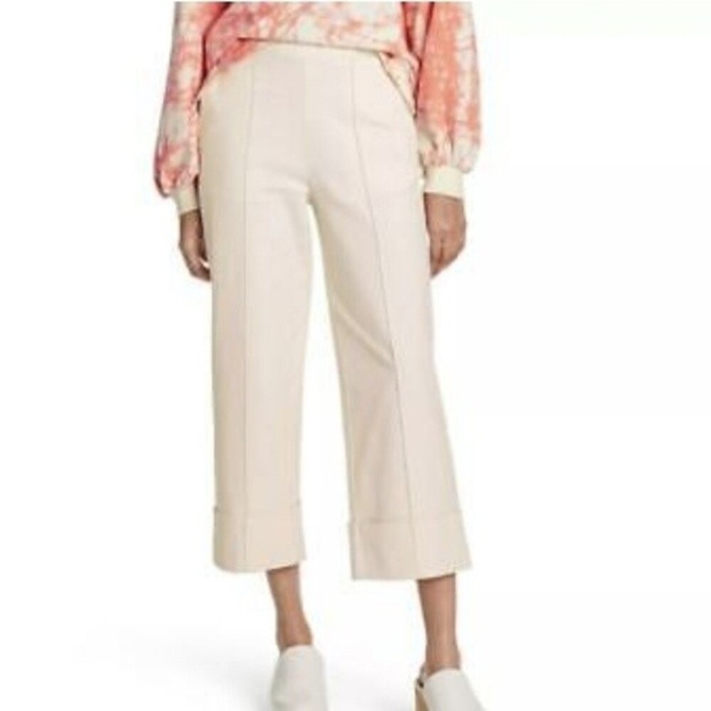 Rachel Comey X Target Cream Wide-Leg Cropped Pull-On Pants Size‎ 6